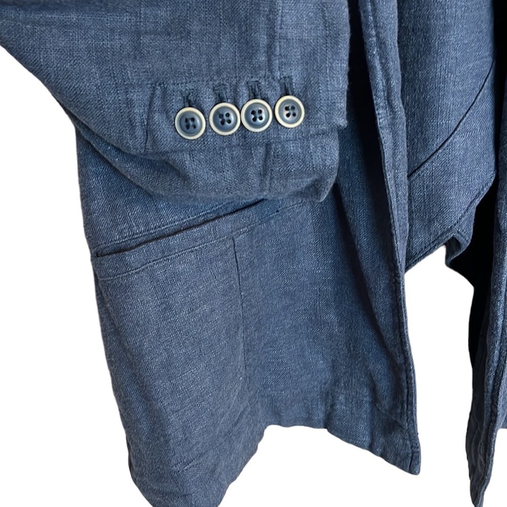 Anthropologie Vintage Washed Blazer Size 6 - Picture 7 of 12